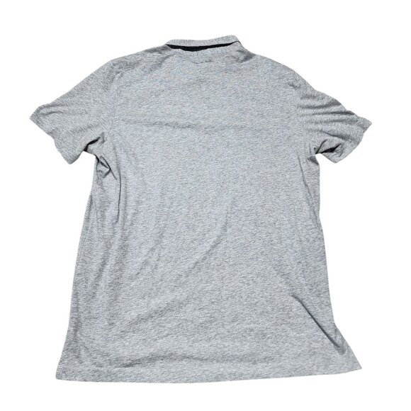 Travis Mathew Mens Gray Polo Shirt XXL Blue Stripes - Picture 3 of 6